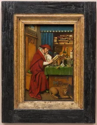 St. Jerome i sitt arbetsrum