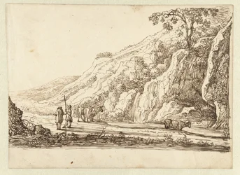 Landskap med herdar och kor