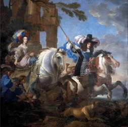 Ferdinand Maria, kurfurste av Bayern och Henriette av Savojen, ca 1660 (olja på duk)