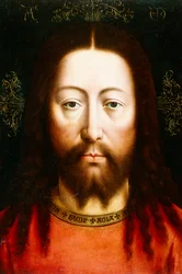 En triptyk med Kristus som Salvator Mundi,