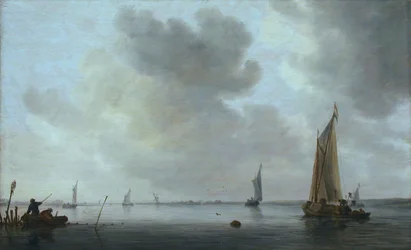 Fiskebåtar utanför en mynning