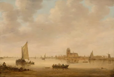 Utsikt över Dordrecht från Dordtse Kil
