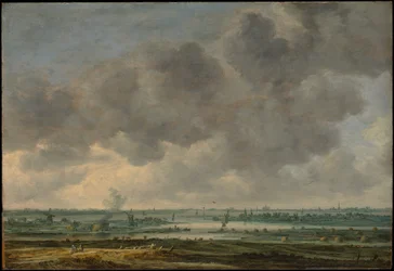 Utsikt över Haarlem och Haarlemmer Meer