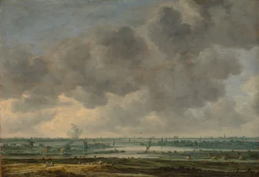 Utsikt över Haarlem och Haarlemmer Meer, 1646.