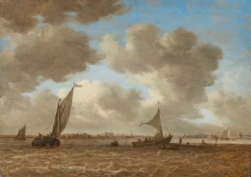 Utsikt över en skakig Haarlemmermeer-polder