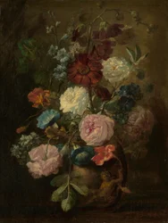 Vas med blommor