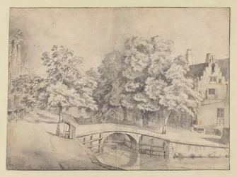 Utsikt över Leidsegracht i Amsterdam, sett från Keizersgracht