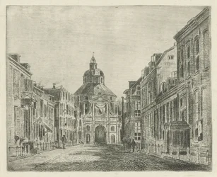 Utsikt över Wittevrouwenpoort i Utrecht