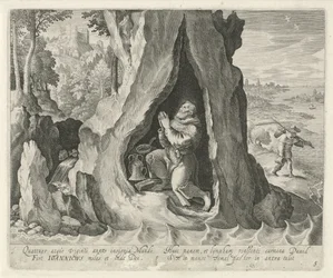Sankt Johannicius av Bithynien som eremit Saints and Hermits (serietitel)
