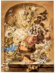 Blommor, 1700- eller tidigt 1800-tal