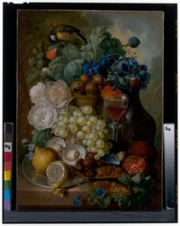 Stilleben, ca 1700-talet (olja på duk)