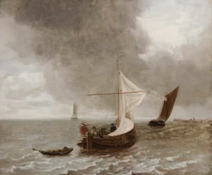 Segelbåtar i en bris