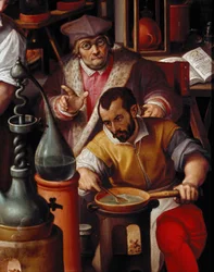 Alkemistens laboratorium, detalj