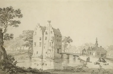 Zuylenburgh Castle (Slot Zuylen) (penna och penna på papper)
