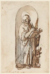 Saint Luke i en nisch