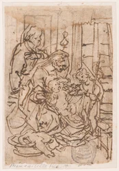 Den heliga familjen och Johannes Döparen