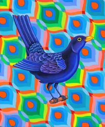 Blackbird, 2023 (olja på duk)