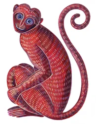 Monkey, 1996, (bläck och gouache)