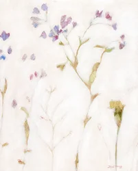 Faintly Lightly Phlox and Carnation, ca 2018 (akvarell på papper)