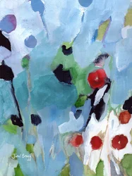 Rose Hips at Christmas I, ca 2016 (vattenteknik på papper)