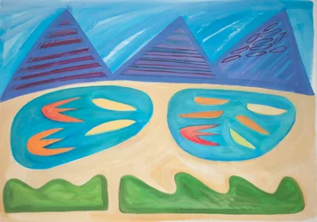 Landscape Within, 2015 (akvarell och gouache på papper)