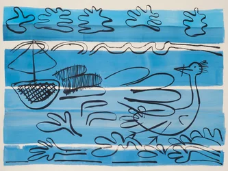 Sailing West Coast, 2015 (akvarell och bläck)