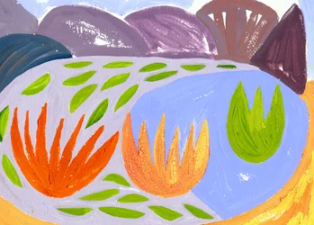 The Night Loch, 1996 (gouache på papper)