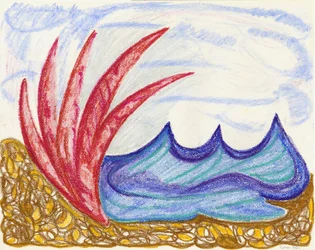 Wormiston Sea view, 2003 (oljepastell)