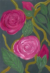 Frodiga rosa rosor