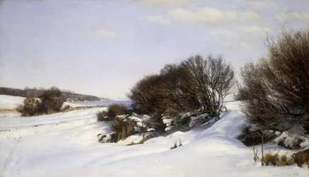 Vinter nära havet, 1888