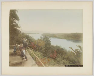 Biwasjön från Ishiyama, Shiga prefektur, Japan