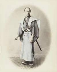 Japansk man med svärd