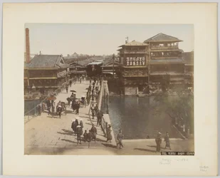 Yebisu Bashi, Osaka, Japan, omkring 1890