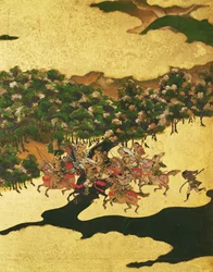 Taua o Hogen i le 1156, Vaitaimi o Momoyama (1568-1615) (tusitusi i luga o pepa)