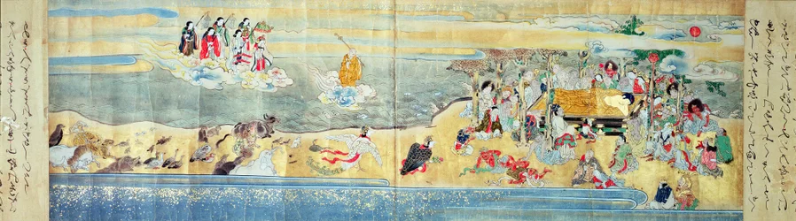Buddhas död (målad rulla)