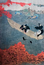 Fiske, Yukihide, Tosa skola, sidenmålning, Japan