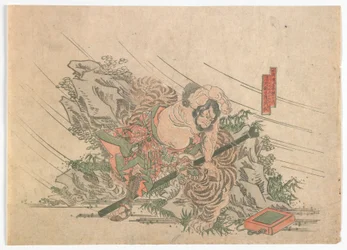 Heroes of the Water Margin, Edo-period, ca 1830-talet (träblock i färg)
