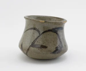 Individuell serveringsskål med bred botten och utvidgande läpp, Saga-prefekturen, Edo-period, 1600-1800-tal (keramik)