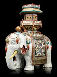 Elefant i Kakiemon-stil