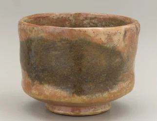 Låg cylindrisk teskål, Kyoto, Kyoto-fu, Edo-period, första hälften av 1800-talet (keramik)