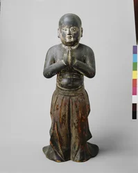 Prince Shotoku vid två års ålder, ca 1300 (Trä med polykroma, bergkristallinlagda ögon)