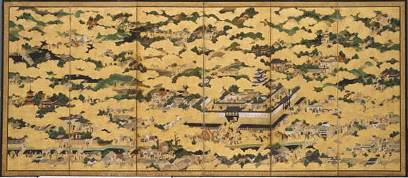 Rakuchu rakugai zu (Scener i och omkring
huvudstaden)