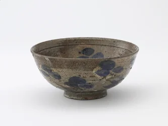 Serveringsskål med dekoration i Kenzanstil, Kyoto, Edo-period (keramik)