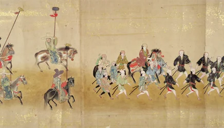 Sjätte koreanska ambassaden till Japan i Meireki 1 vid tiden för Tokugawa Ietsuna succession 1651, möjligen av Kano Masanobu (1625-94) (rullmålning) (detalj)