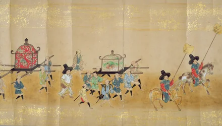 Sjätte koreanska ambassaden till Japan i Meireki 1 vid tiden för Tokugawa Ietsuna succession 1651, möjligen av Kano Masanobu (1625-94) (rullmålning) (detalj) (se även 79774 & 120822)