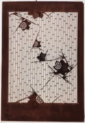 Stencil: Hibiscus Och Sparrow