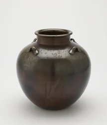 Förvaringsburk för teblad, Imbe, Okayama-prefekturen, Edo-perioden, 1700-1800-talet (keramik)