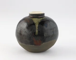 Tea caddy, bunrin type, Kyoto, Kyoto-fu, Edo period (ceramic)