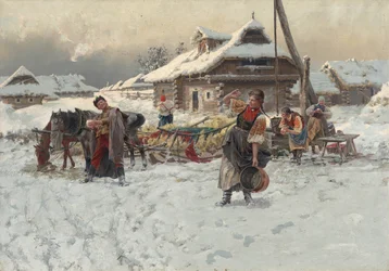 Kasta snöbollar, 1892.