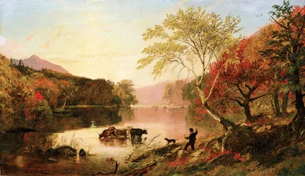 Höst vid Hudsonfloden, ca 1861 (olja på duk)